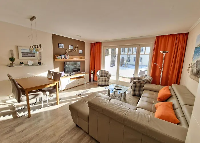 Duenenpark - Komfort Mit 1 Schlafzimmer Und Terrasse Im Erdgeschoss 220 Апартаменты Остзебад Бинц